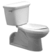 PROFLO PFGPC612PAWH White Two Piece Toilet