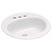 PROFLO PFS194RWH White Self Rimming Bathroom Sink