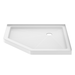 PROFLO PFSBA4242NEOWH White Neo-Angle & Rounded Corner Shower Base