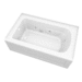 PROFLO PFW6036ALSKNWH White 60'' x 36'' Whirlpool Bath