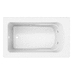 PROFLO PFWPLUSA6036NWH White 60'' x 36'' Whirlpool Bath