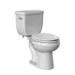 PROFLO PFEHC212WH White Two Piece Toilet