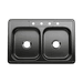 PROFLO PFSR332264 Stainless Steel Double Bowl Kitchen Sink