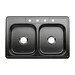 PROFLO PFSR332274A Stainless Steel Double Bowl Kitchen Sink