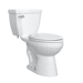 PROFLO PFCLC414HEWH White Two Piece Toilet