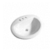 PROFLO PF19168WH White Self Rimming Bathroom Sink