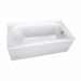 PROFLO PFS6032LSKWH White 60'' x 32'' Soaking Tub