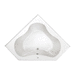 PROFLO PFS6060BS Biscuit 60" Corner Soaking Tub