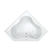 PROFLO PFS6060WH White 60" Corner Soaking Tub