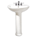 American Standard A0236811020 White Pedestal Bathroom Sink