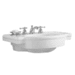 American Standard A0282008020 White Pedestal Basin