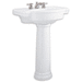 American Standard A0282800020 White Pedestal Bathroom Sink