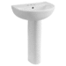 American Standard A0467402020 White Pedestal Bathroom Sink