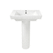 American Standard A0641100020 White Pedestal Bathroom Sink