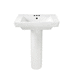 American Standard A0641400020 White Pedestal Bathroom Sink