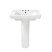 American Standard A0641800020 White Pedestal Bathroom Sink