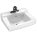 American Standard A0321026020 White Wall Hung Bathroom Sink