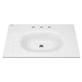 American Standard A1298008020 White Vanity Top