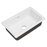  Delancey White/Color Undermount - Single Bowl Kitchen Sink - Brilliant White