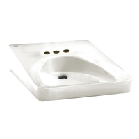  Wheelchair Wall Hung Bathroom Sink - White