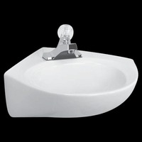  Cornice Wall Hung Bathroom Sink - White