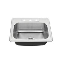 Single Bowl Sinks 25'' x 22-1/16'' x 6'' Single Bowl Sinks 25'' x 22-1/16'' x 6''