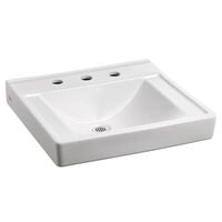  Decorum Wall Hung Bathroom Sink - White