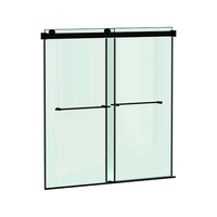  Aspirations Tub & Shower - Sliding Shower Door - Matte Black