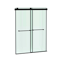  Aspirations Shower Door - Sliding Shower Door - Matte Black