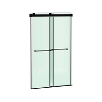  Aspirations Shower Door - Sliding Shower Door - Matte Black