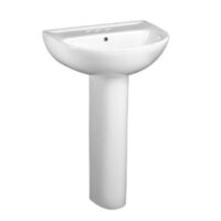 Pedestal Bathroom Sink 22'' x 17-1/2''