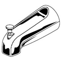 Tub Spout 5-2/5" Spout Length