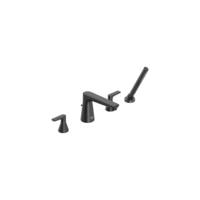  Aspirations Deck Mount With Handshower Tub Faucet - Matte Black