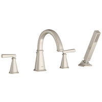  Edgemere Deck Mount With Handshower Tub Faucet - Brushed Nickel