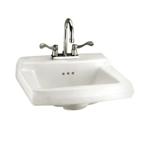 A0124131020 Comrade Self Rimming Bathroom Sink - White