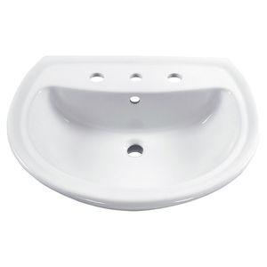 A0236008020 Cadet Pedestal Basin Part - White