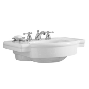 A0282008020 Retrospect Pedestal Basin Part - White