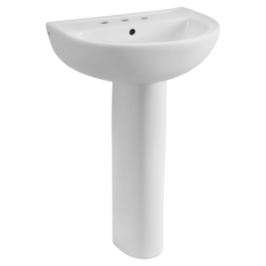 A0467802020 Reliant Pedestal Bathroom Sink - White