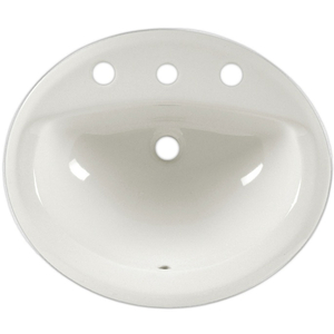 A0475020USMCA020 Aqualyn Self Rimming Bathroom Sink - White A0475020USMCA020 Aqualyn Self Rimming Bathroom Sink - White