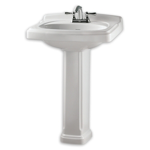 A0555801020 Portsmouth Pedestal Bathroom Sink - White