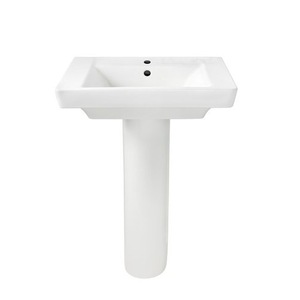 A0641100020 Boulevard Pedestal Bathroom Sink - White