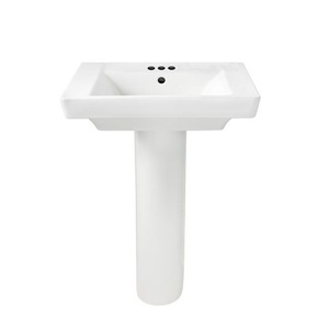 A0641400020 Boulevard Pedestal Bathroom Sink - White