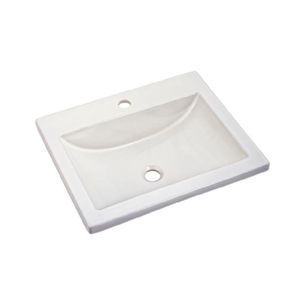 A0643001020 Studio Self Rimming Bathroom Sink - White