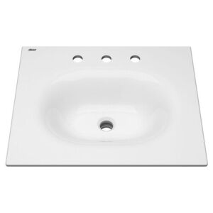 A1297008020 Studio S Self Rimming Bathroom Sink - White