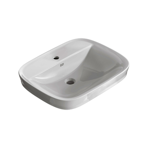 A1642001020 Aspirations Self Rimming Bathroom Sink - White