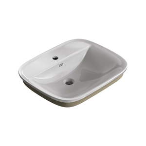 A1721001020 Aspirations Self Rimming Bathroom Sink - White