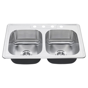 A20DB8332284S075 Colony Pro Stainless Steel Double Bowl Kitchen Sink - Stainless Steel