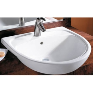 A9960070020 Mezzo Self Rimming Bathroom Sink - White