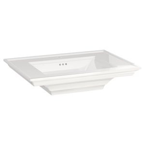 A0297001020 Town Square S Pedestal Basin Part - White