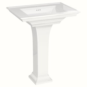 A0297100020 Town Square S Pedestal Bathroom Sink - White